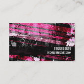 Grunge Streak - Roze Visitekaartje (Achterkant)