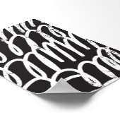 Grunge Street Graffiti Scribble – Urban Abstract W Poster (Hoek)