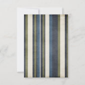 Grunge Stripes Bar Mitzvah Reception Kaart (Achterkant)