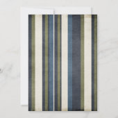 Grunge Stripes Bar Mitzvah Uitnodiging (Achterkant)