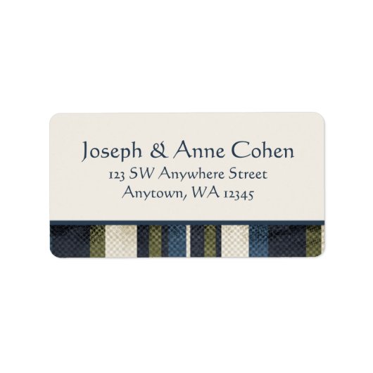 Grunge Stripes Etiket (Voorkant)