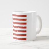 Grunge Style American Flag Jumbo Mok (Voorkant rechts)