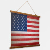  Grunge Style Amerikaanse vlag Verenigde Staten Hangend Wandkleed (Gebogen)