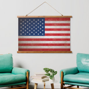  Grunge Style Amerikaanse vlag Verenigde Staten Hangend Wandkleed
