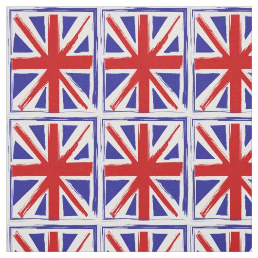 Grunge Style Britse Union Jack Flag Stof (Swatch)