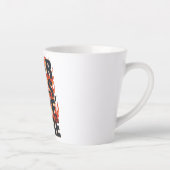 Grunge Style Courage and Life Quote Latte Mok (Rechts)