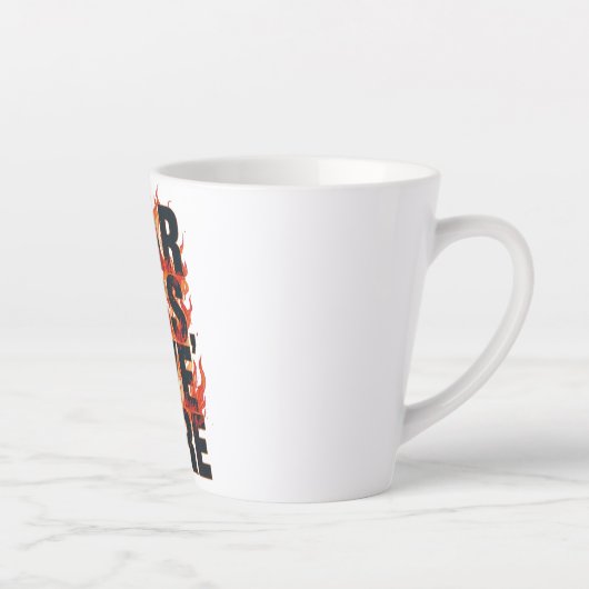 Grunge Style Courage and Life Quote Latte Mok (Rechts)