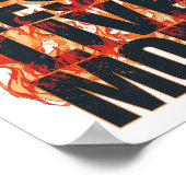 Grunge Style Courage and Life Quote Poster (Hoek)