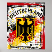 Grunge Style Deutschland - Poster Duitsland (Voorkant)