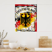 Grunge Style Deutschland - Poster Duitsland (Keuken)