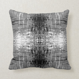 Grunge Style, grijs Abstract. Kussen