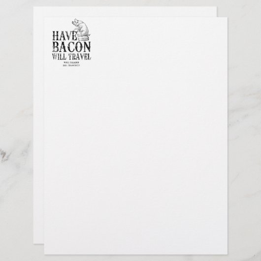 Grunge Style heeft Bacon op reis (Voorkant / Achterkant)