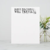 Grunge Style heeft Bacon op reis (Staand voorkant)