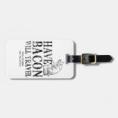 Grunge Style heeft Bacon op reis Bagagelabel (Voorkant horizontaal)