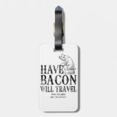 Grunge Style heeft Bacon op reis Bagagelabel (Achterkant verticaal)