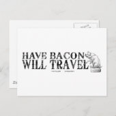 Grunge Style heeft Bacon op reis Briefkaart (Voorkant / Achterkant)