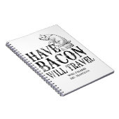 Grunge Style heeft Bacon op reis Notitieboek (Rechterzijde)