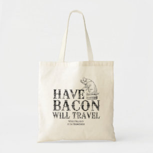 Grunge Style heeft Bacon op reis Tote Bag