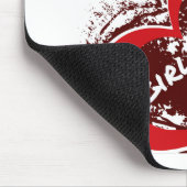 Grunge Style I Love My Girlfriend Heart Design Muismat (Hoek)