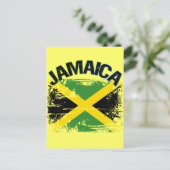 Grunge Style Jamaica Flag Design Briefkaart (Staand voorkant)