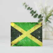 Grunge style Jamaican design Briefkaart (Staand voorkant)