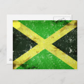 Grunge style Jamaican design Briefkaart (Voorkant / Achterkant)