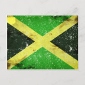 Grunge style Jamaican design Briefkaart (Voorkant)