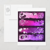 Grunge Style Music Banner 3 Briefkaart (Voorkant / Achterkant)