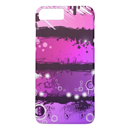 Grunge Style Music Banner 3 Case-Mate iPhone Case (Achterkant)