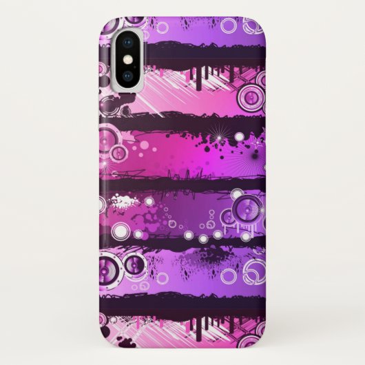 Grunge Style Music Banner 3 Case-Mate iPhone Case (Achterkant)