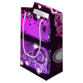 Grunge Style Music Banner 3 Klein Cadeauzakje (Voorkant Gekanteld)