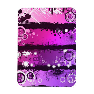 Grunge Style Music Banner 3 Magneet
