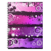 Grunge Style Music Banner 3 Notitieboek (Voorkant)