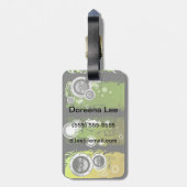 Grunge Style Music Banner Bagagelabel (Achterkant verticaal)