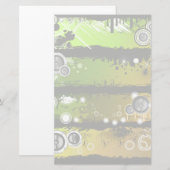 Grunge Style Music Banner Briefpapier (Voorkant / Achterkant)