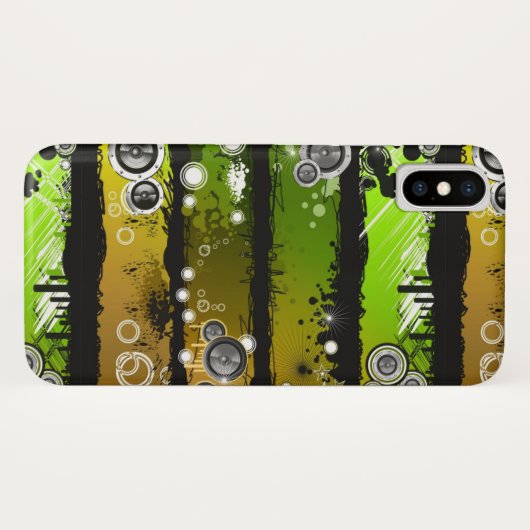 Grunge Style Music Banner Case-Mate iPhone Case (Achterkant (horizontaal))