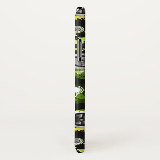 Grunge Style Music Banner Case-Mate iPhone Case (Achterkant / rechts)