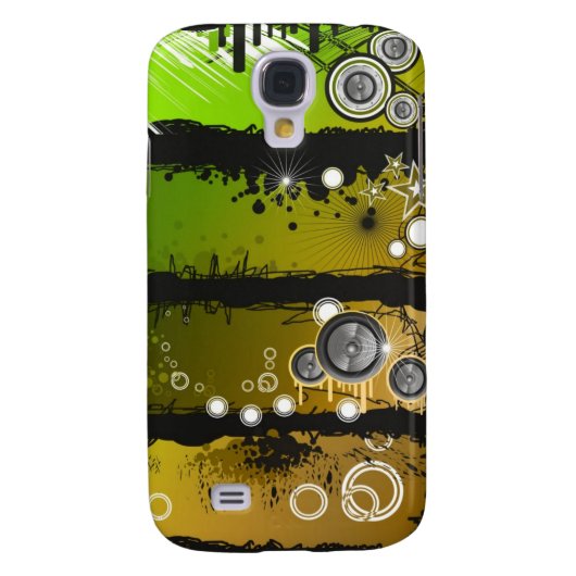 Grunge Style Music Banner Case-Mate Samsung Galaxy Hoesje (Achterkant)