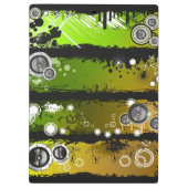 Grunge Style Music Banner Klembord (Achterkant)