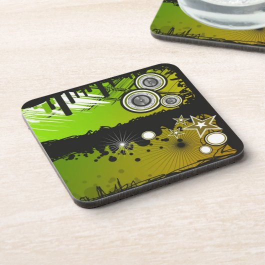 Grunge Style Music Banner Onderzetter (Linkerzijde)