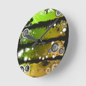 Grunge Style Music Banner Ronde Klok (Hoek)