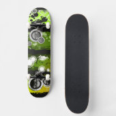 Grunge Style Music Banner Skateboard (Voorkant)