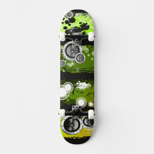 Grunge Style Music Banner Skateboard (Voorkant)