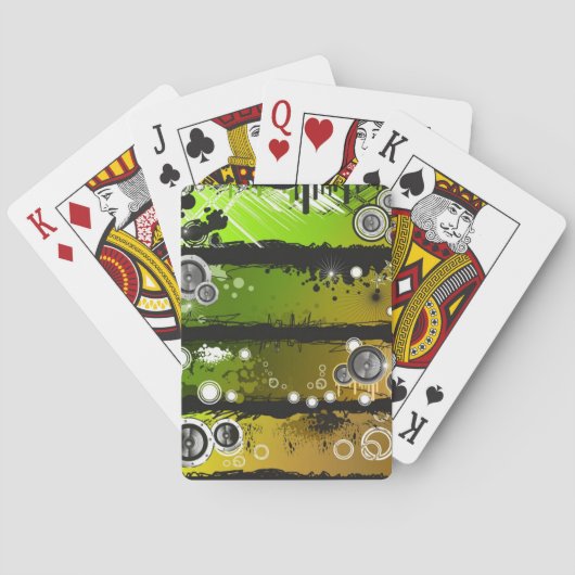 Grunge Style Music Banner Speelkaarten (Achterkant)