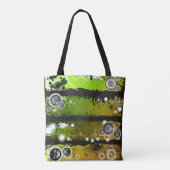 Grunge Style Music Banner Tote Bag (Achterkant)