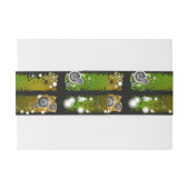 Grunge Style Music Banner Uitnodigingen Wikkel (Achterkant Voorbeeld)