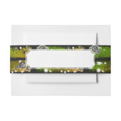 Grunge Style Music Banner Uitnodigingen Wikkel (Voorkant Voorbeeld)