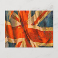 Grunge Style Union Jack British Flag Illustration