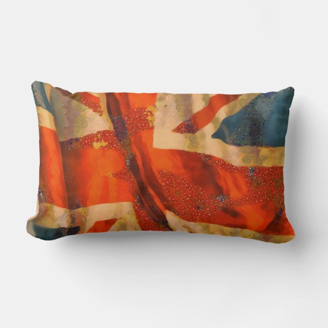 Grunge Style Union Jack British Flag Illustration Kussen (Voorkant)