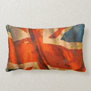 Grunge Style Union Jack British Flag Illustration Kussen